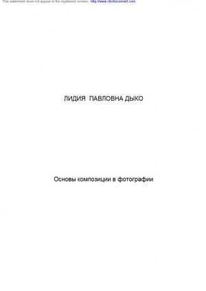 Основы композиции в фотографии